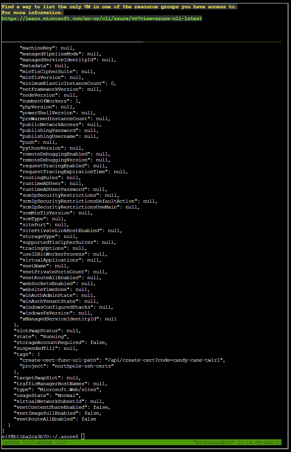 Azure 101 Step 4